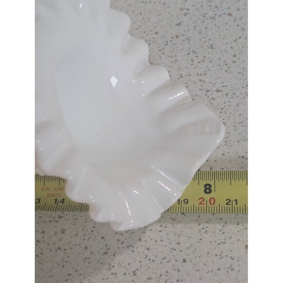 Fenton Hobnail White Milk Glass Epergne - Picture 6 of 6